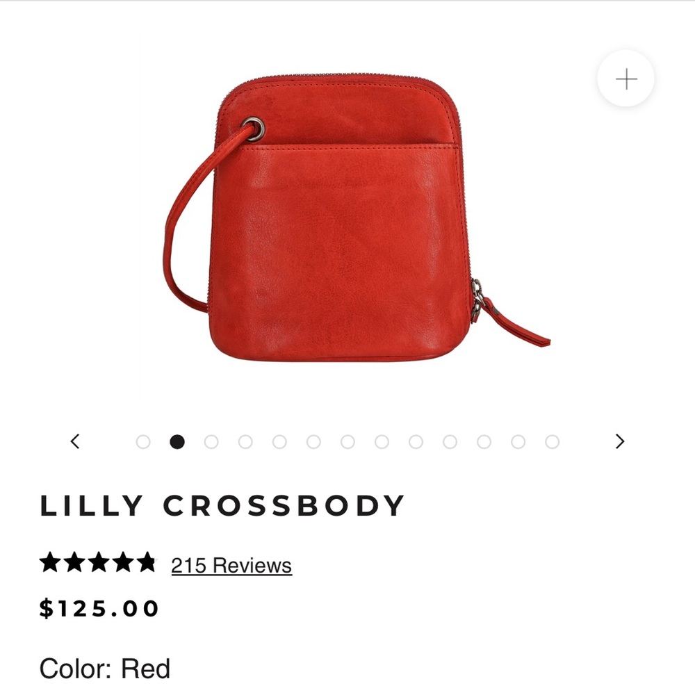 Vibrant Red Crossbody Bag with Adjustable Strap